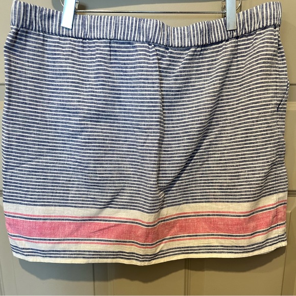 vineyard vines Cotton Linen Pull On Skirt - Picture 4 of 5